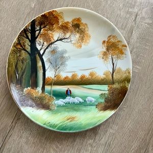 Vintage Plate Shofu China Hand Painted 7 1/2”